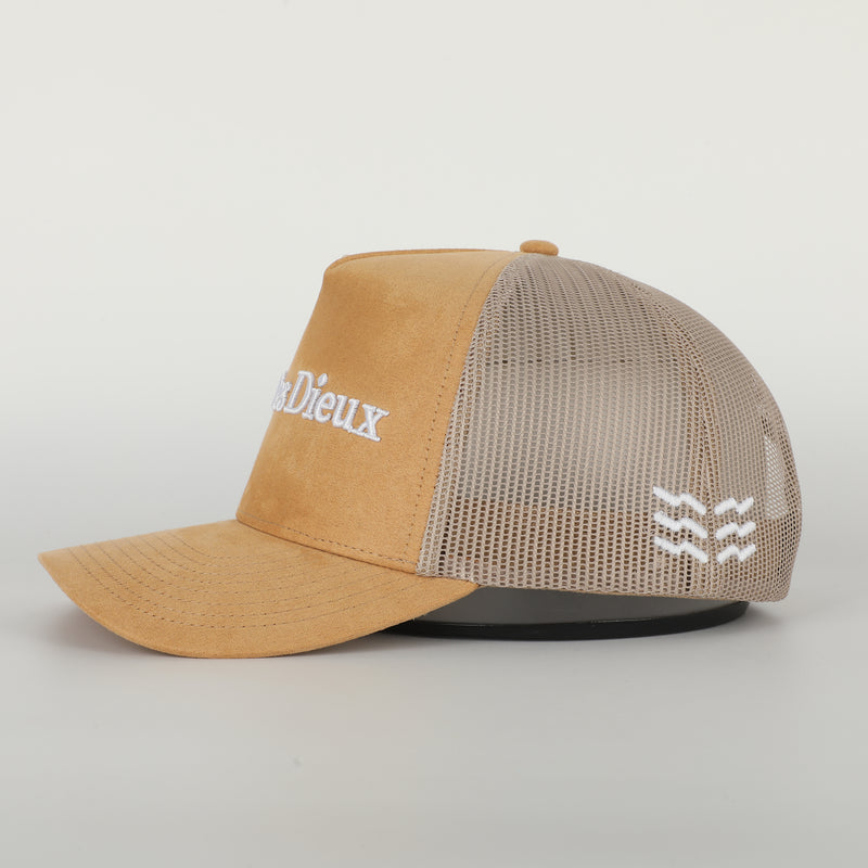 Mer Des Dieux Suede Trucker Hat