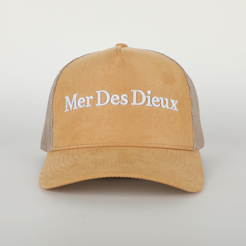 Mer Des Dieux Suede Trucker Hat